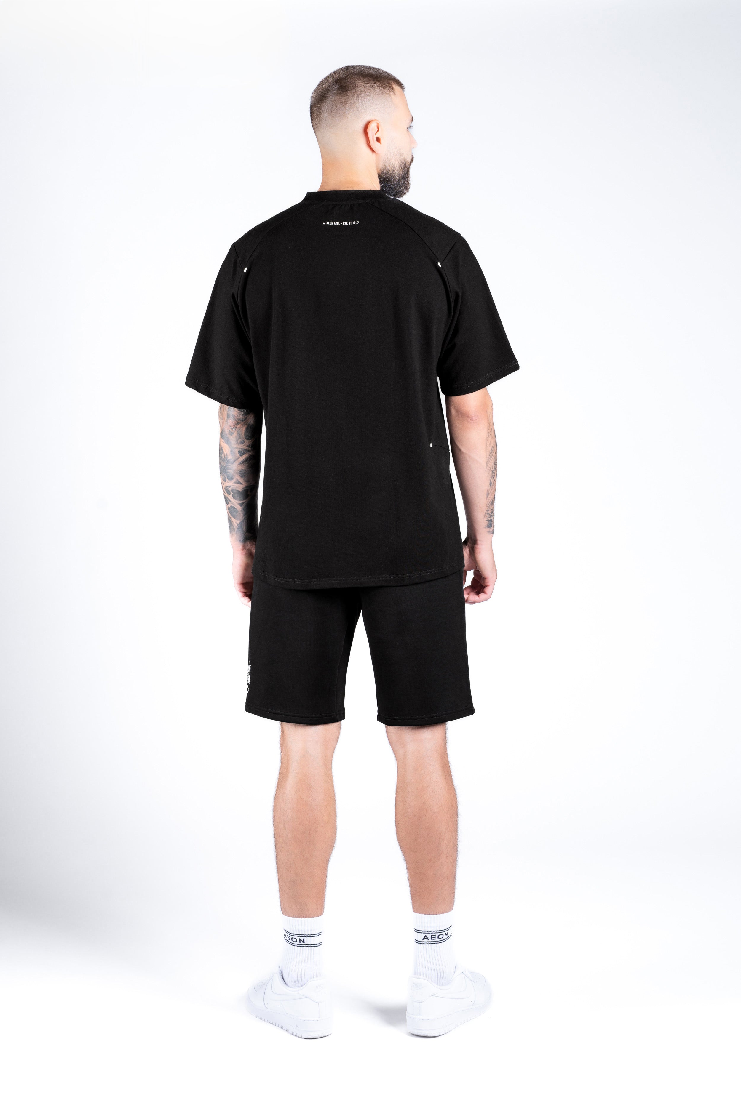TECHPRO MUŠKI SHORT KOMPLET - BLACK (2-DJLENI)