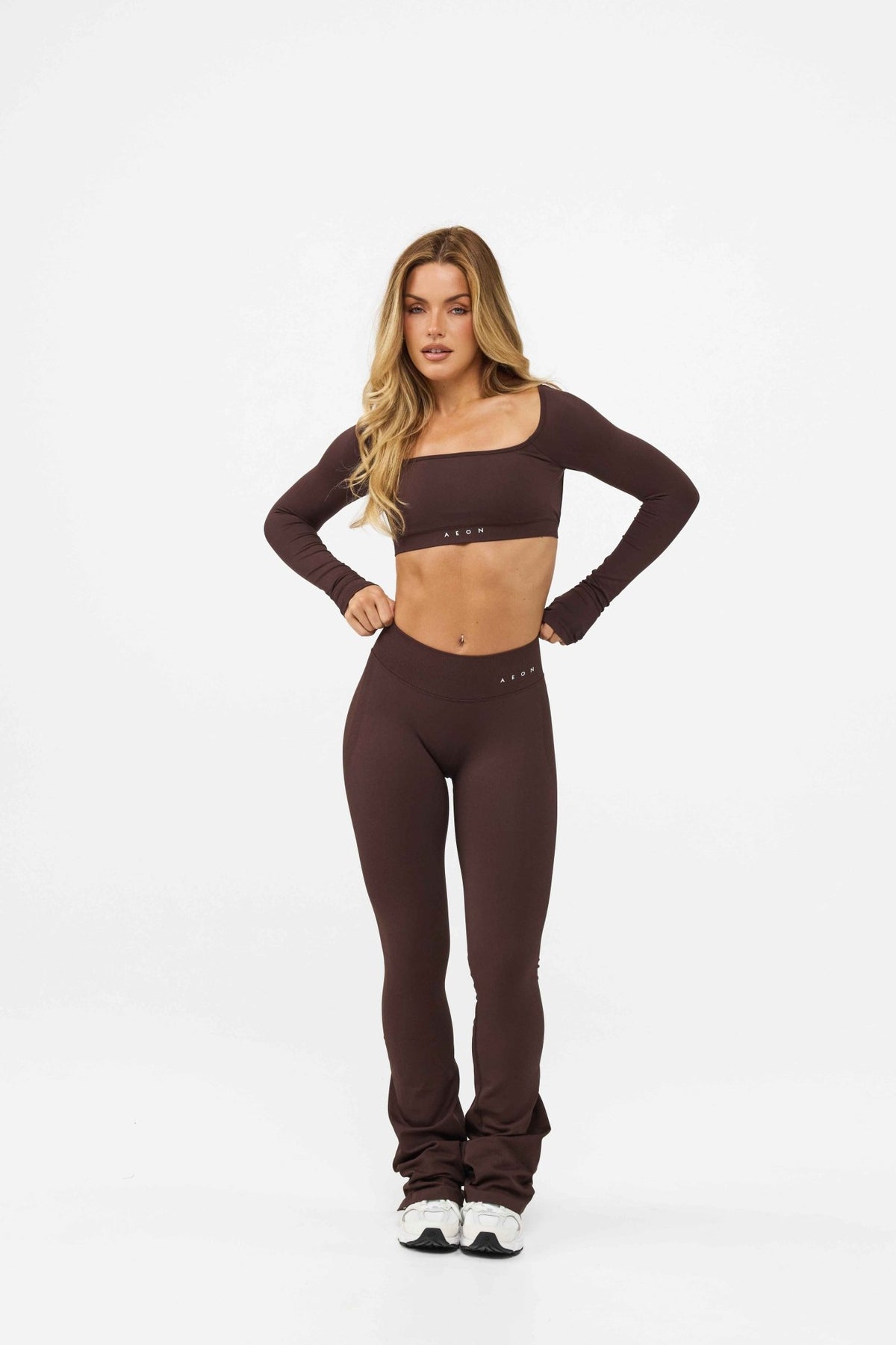 MOTION MID WAIST SCRUNCH FLARED LEGGINGS V2 - Aeon Athletics