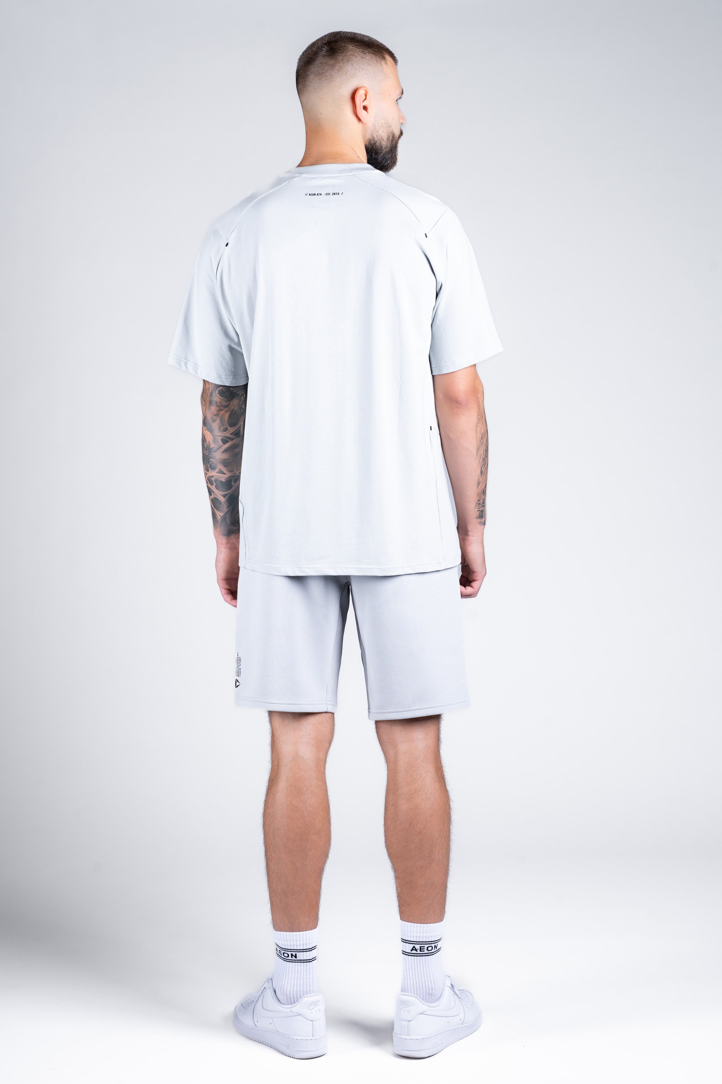 TECHPRO MUŠKI SHORT KOMPLET - WOLF GREY (2-DJELNI)