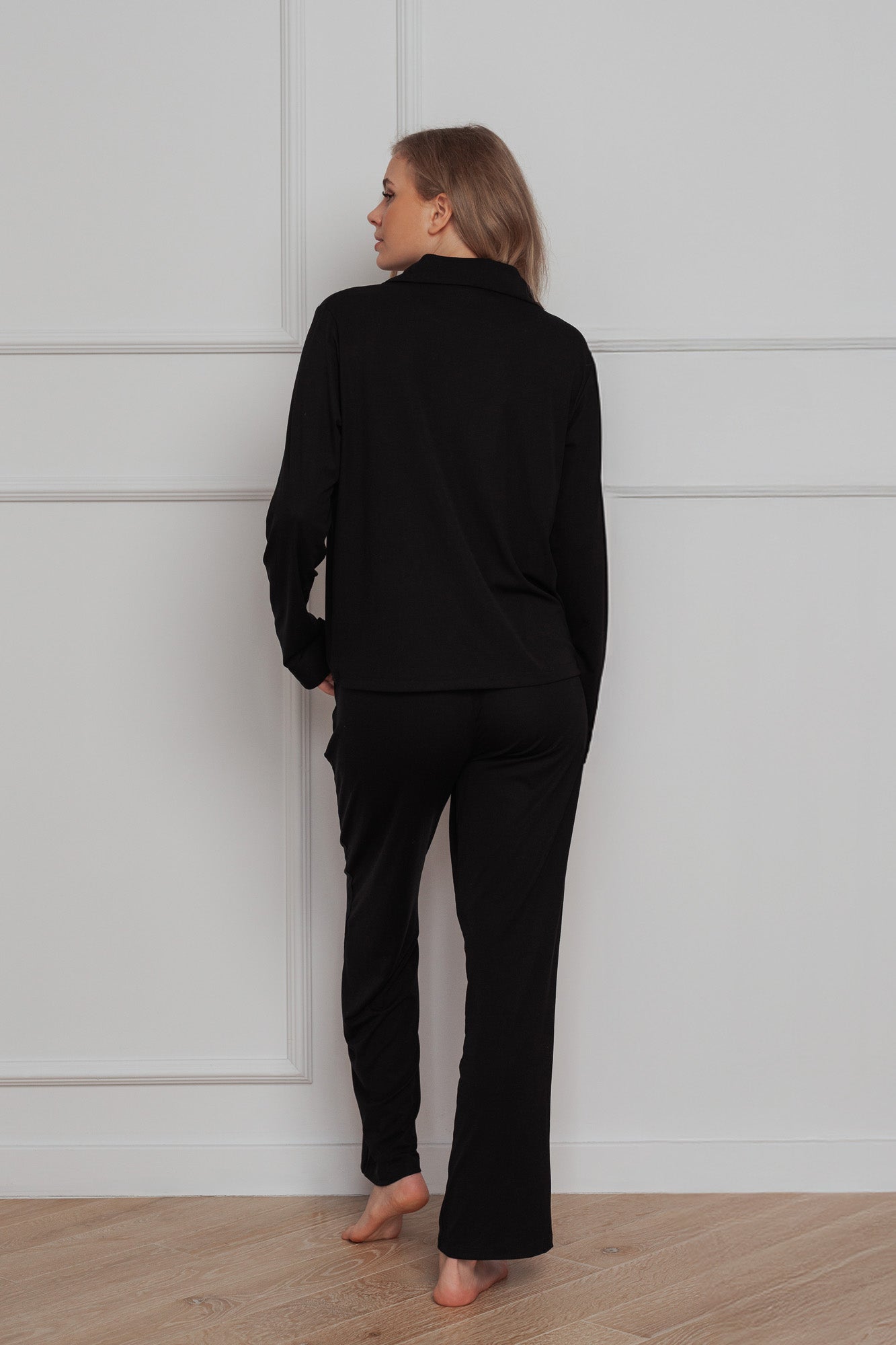 EASE PIDŽAMA KOMPLET - BLACK (2-DIJELNI)