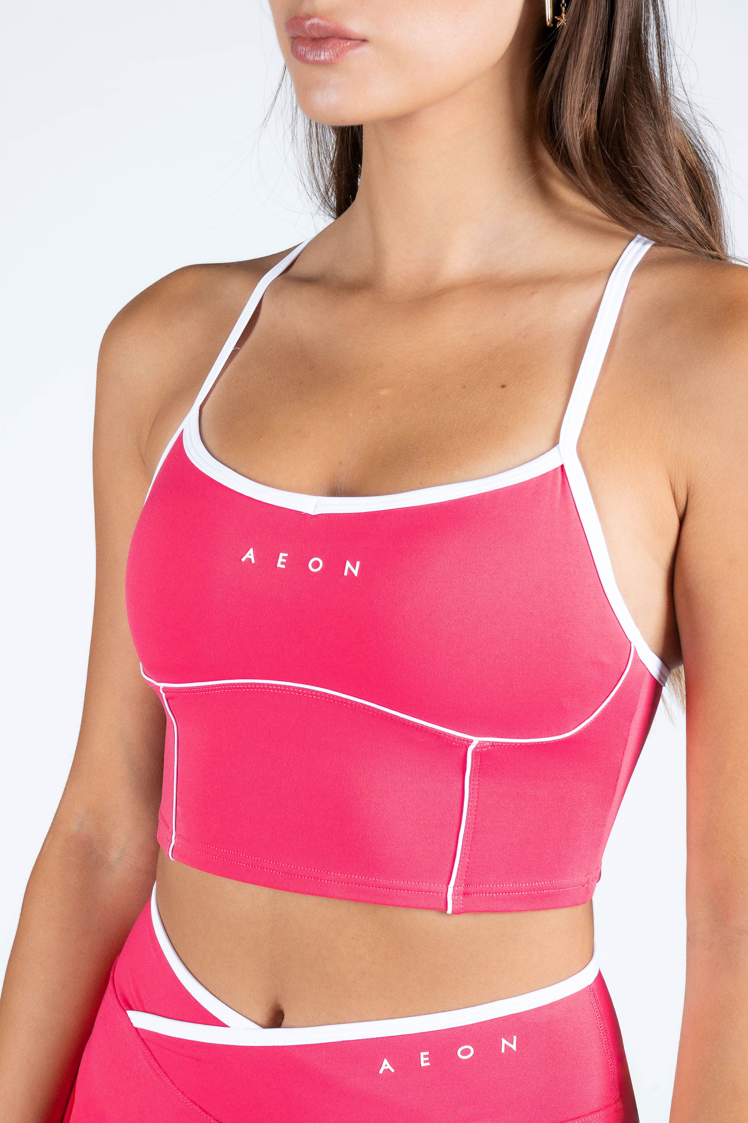 SECOND SKIN CONTRAST CROP TOP