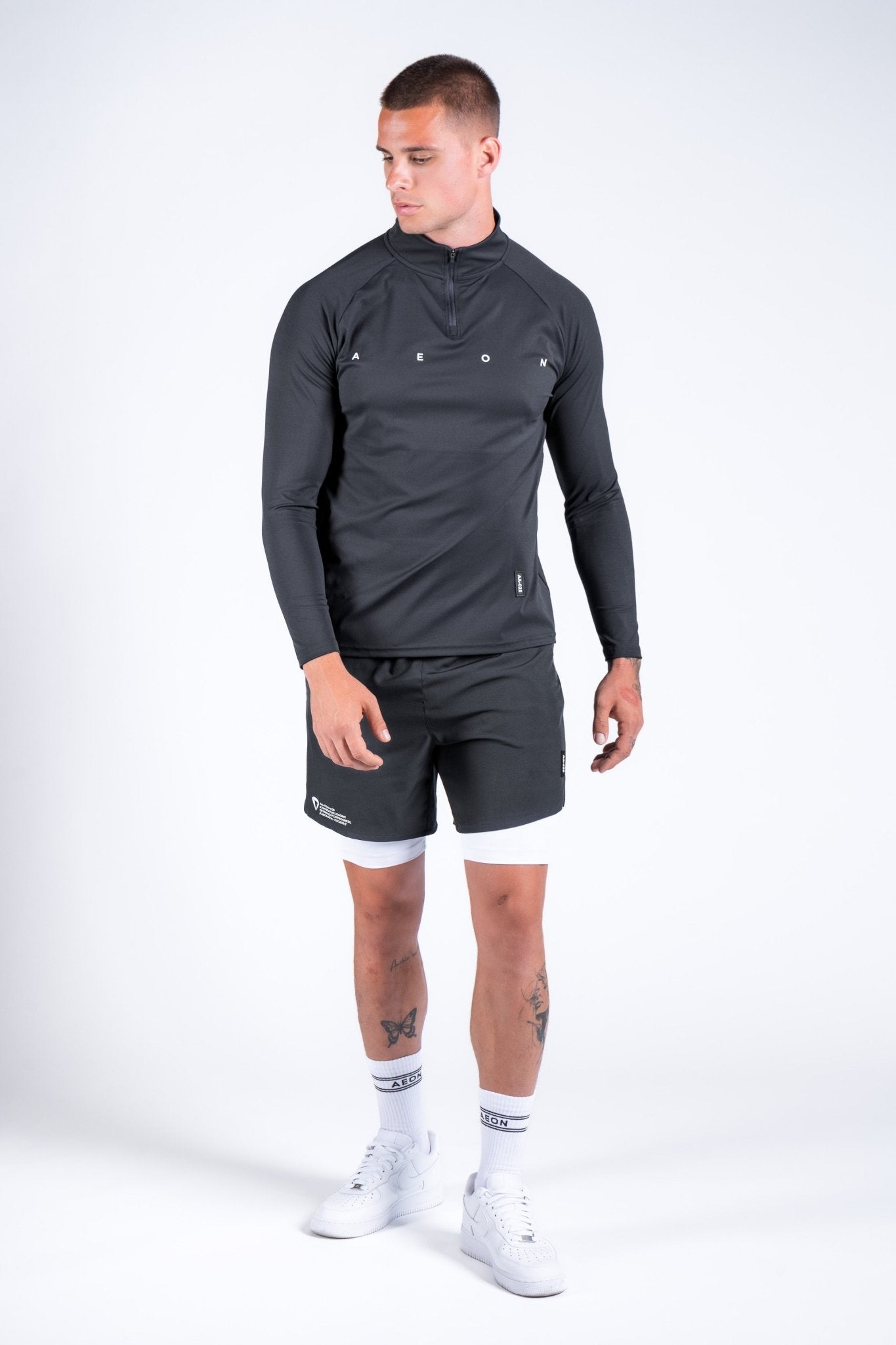 ICON PERFORMANCE HALF ZIP TEE - Aeon Athletics